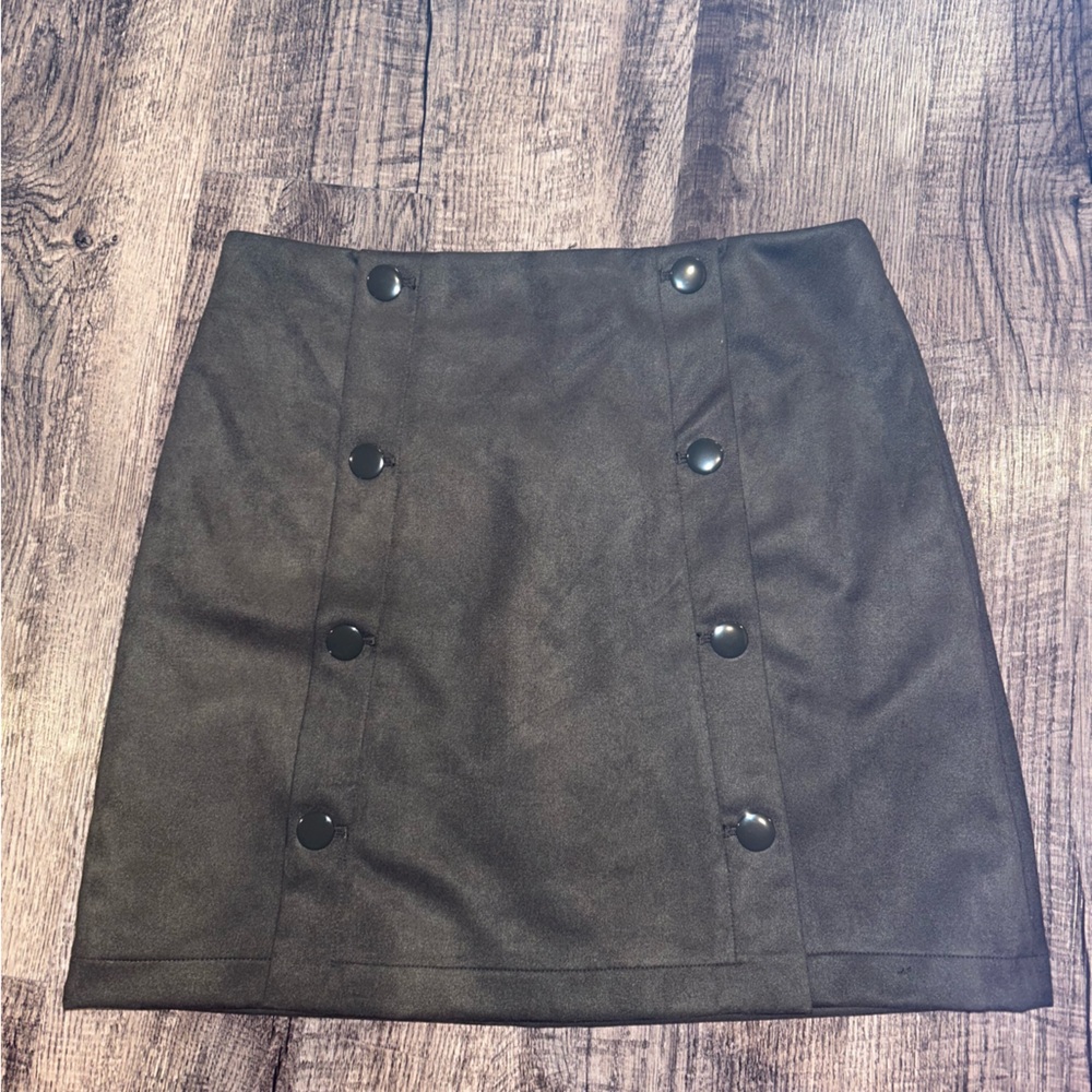 LOFT Dark Green Mini Pencil Skirt